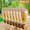Pack 7 Ampolletas Pera Vintage filamento LED 4W