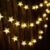 Guirnalda Solar Estrellas LED 20 Luces