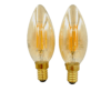 Box 2 Ampolletas Vela Vintage LED E14 4W