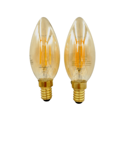 Box 2 Ampolletas Vela Vintage LED E14 4W