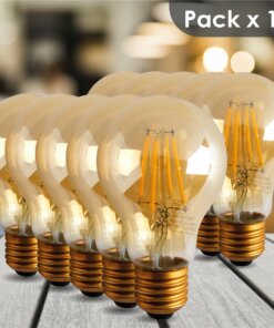 Pack 10 Ampolletas Filamento LED 4W