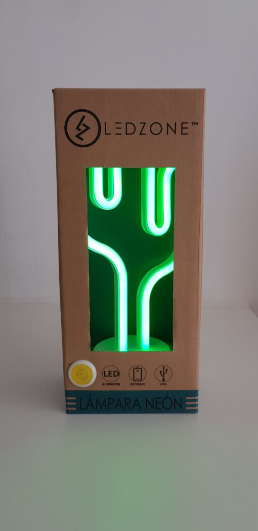 LAMPARA NEON LED CACTUS Lámparas Neón - Imagen 2
