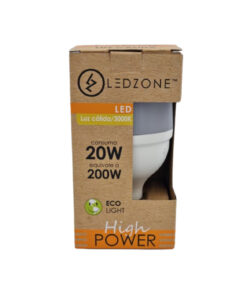 Ampolleta High Power E27 20W LED luz cálida