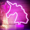 Figura Unicornio neón LED